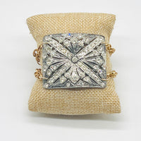Vintage Art Deco Bracelet with Antique Shoe Buckle by hipV Modern Vintage Jewelry.