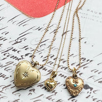 Vintage Repousse Heart Necklace by hipV Modern Vintage Jewelry.