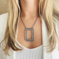 Antique Steel Cut Necklace