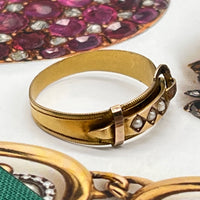 Victorian Buckle Ring • Antique Buckle Ring • Layering Ring