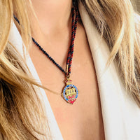 Kempton Park Enamel Necklace • Enamel Necklace • Layering Necklace