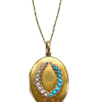 Antique Laurel Leaf Locket
