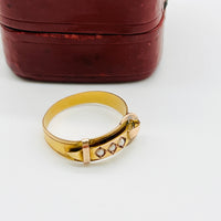 Victorian Buckle Ring • Antique Buckle Ring • Layering Ring