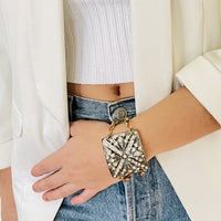 Antique Art Deco Bracelet with Antique Shoe Buckle by hipV Modern Vintage Jewelry.