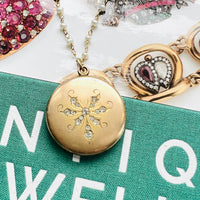 Vintage Gold Locket by hipV Modern Vintage Jewelry