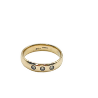 Trilogy Gold Diamond Stacking Ring with a Minimalist Jewelry look.