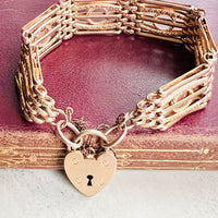 Victorian 9ct Rolled Gold Gate Bracelet