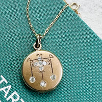 Art Deco locket layering necklace by hipV Modern Vintage Jewelry.