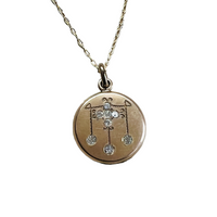 Vintage Monogram Necklace and Art Deco Locket by hipV Modern Vintage Jewelry.