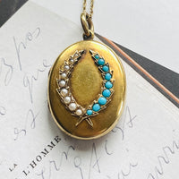 Laurel Leaf Pendant by hipV modern vintage jewelry