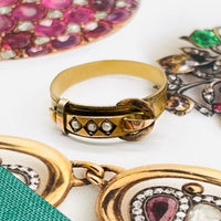 Victorian Buckle Ring • Antique Buckle Ring • Layering Ring