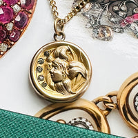 Gold Cameo Locket