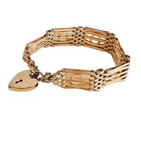 Victorian 9ct Rolled Gold Gate Bracelet