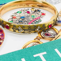 Antique Gold Filled Hinged Bangle Bracelet