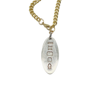 Sterling Silver British Ingot Necklace