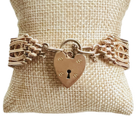 Victorian 9ct Rolled Gold Gate Bracelet