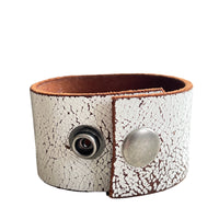 Cameo Leather Cuff Bracelet