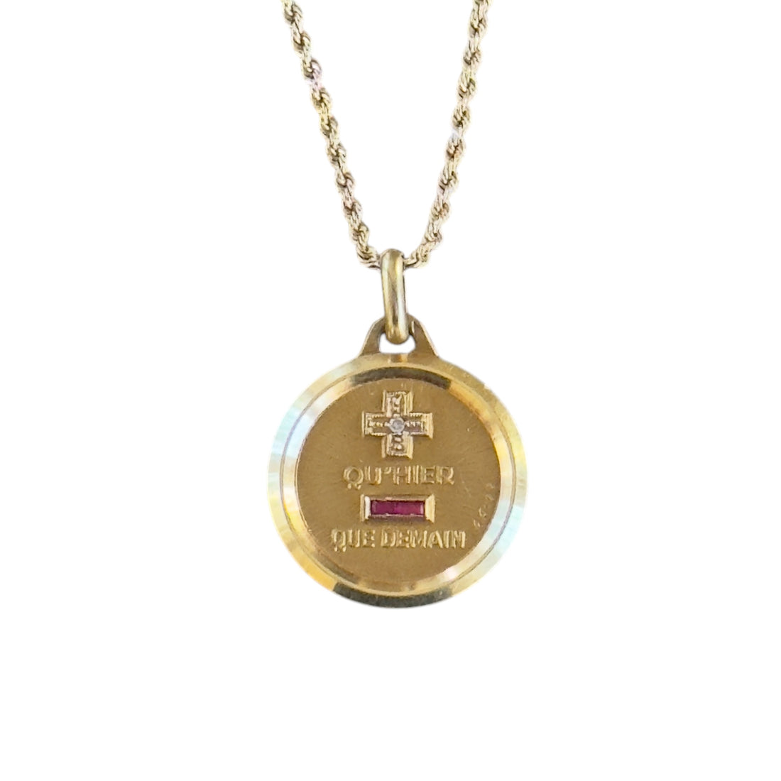 18K Gold French Augus Love Token