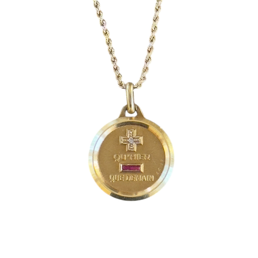 18K Gold French Augus Love Token