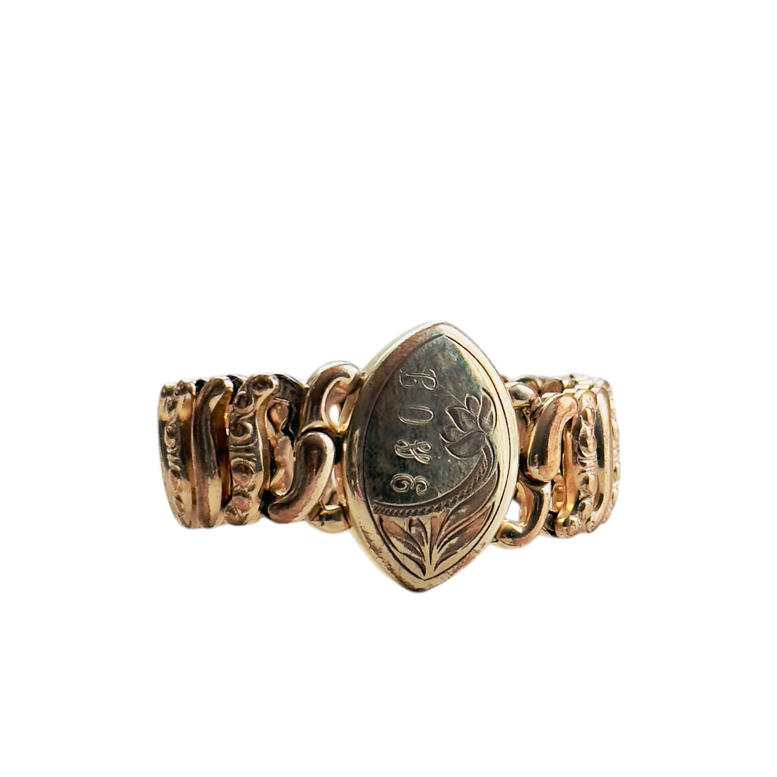 American Queen Sweetheart Expansion Bracelet – “LOVE” Monogram by Pitman & Keeler