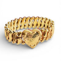Speidel Phoenix Gold-Filled Sweetheart Expansion Bracelet – “Cassey” Heart Monogram