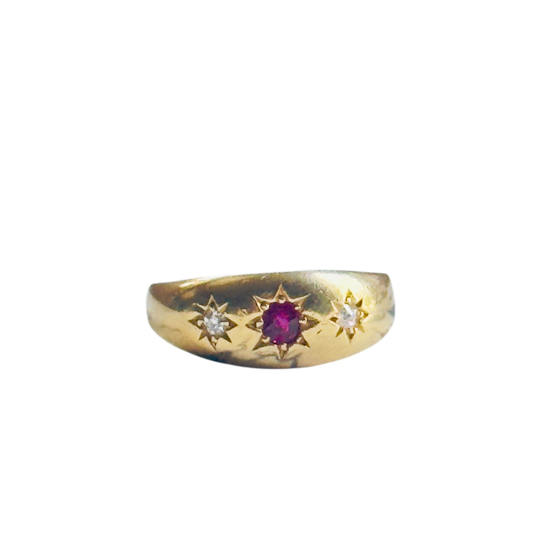 18k Gold Gypsy ring