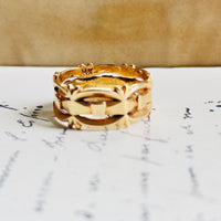 14k Gold Thistle Ring