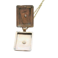 Art Deco Starburst Locket in 10K Gold