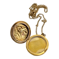 18k Gold Dragon Pendant