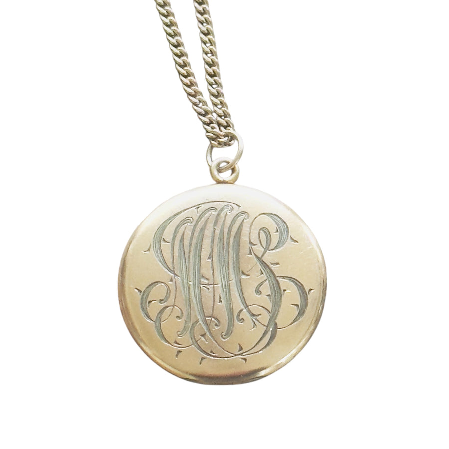 Gold Monogram Locket