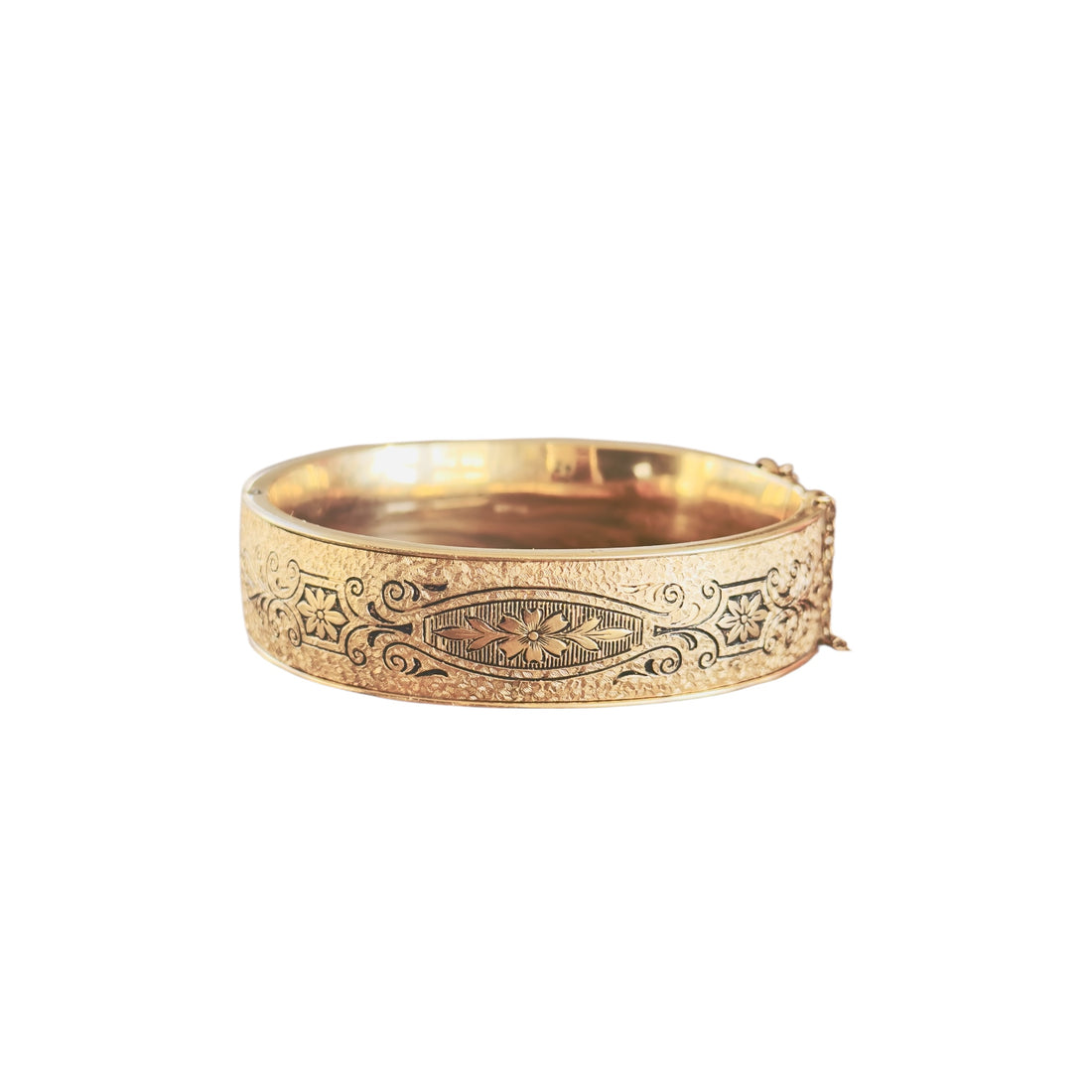 Winard Taille d’Épargne Gold-Filled Hinged Bangle Bracelet