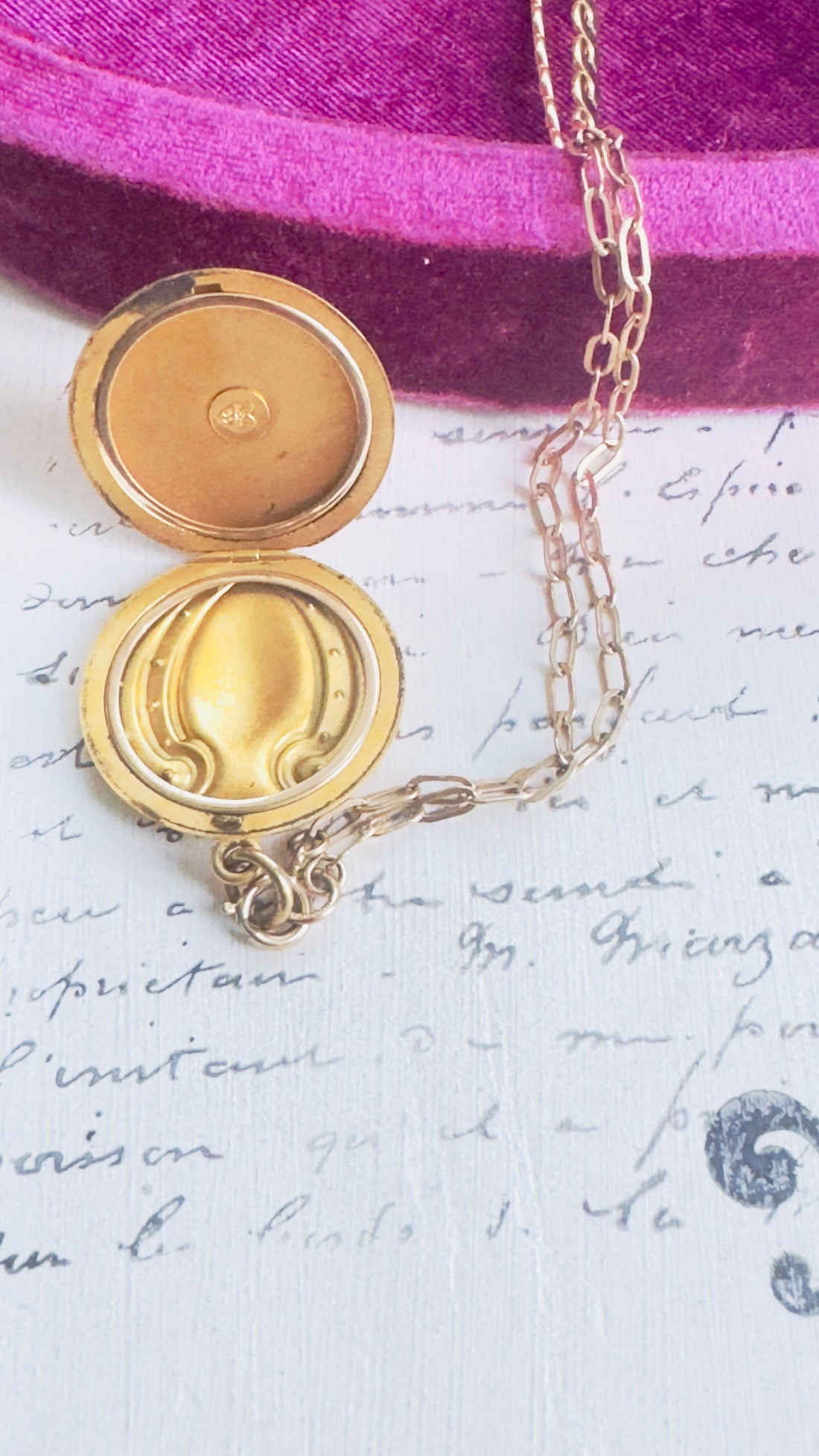 Art Noveau  WH & Co. Paste Locket