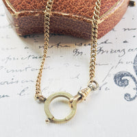 Vintage Gold Filled Watch Chain Necklace