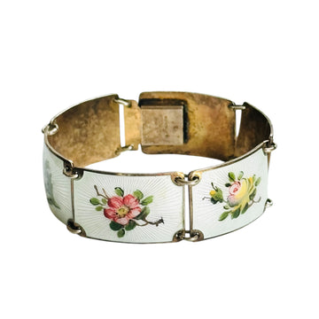 vintage Norwegian enamel bracelet