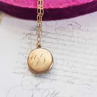 Round Gold Locket