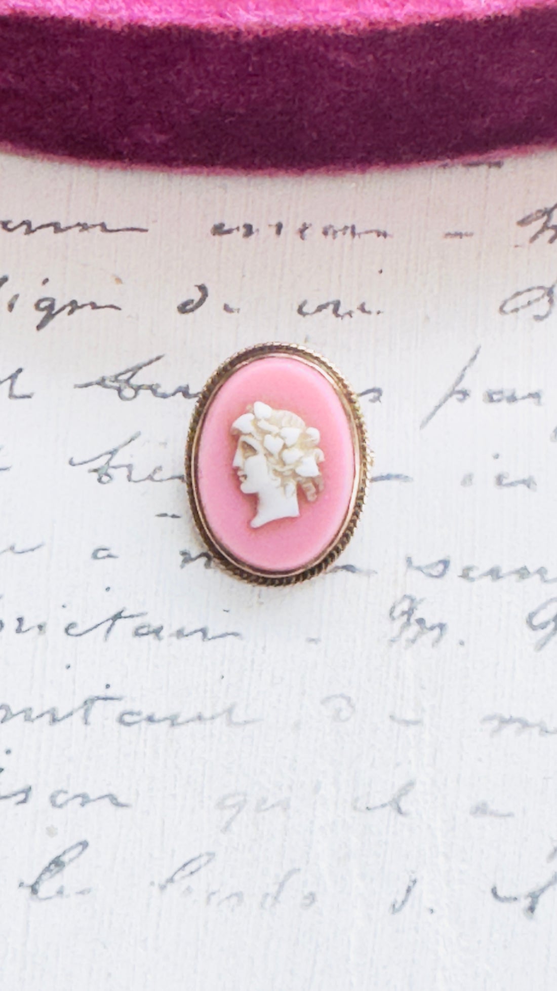 14k Pink Cameo