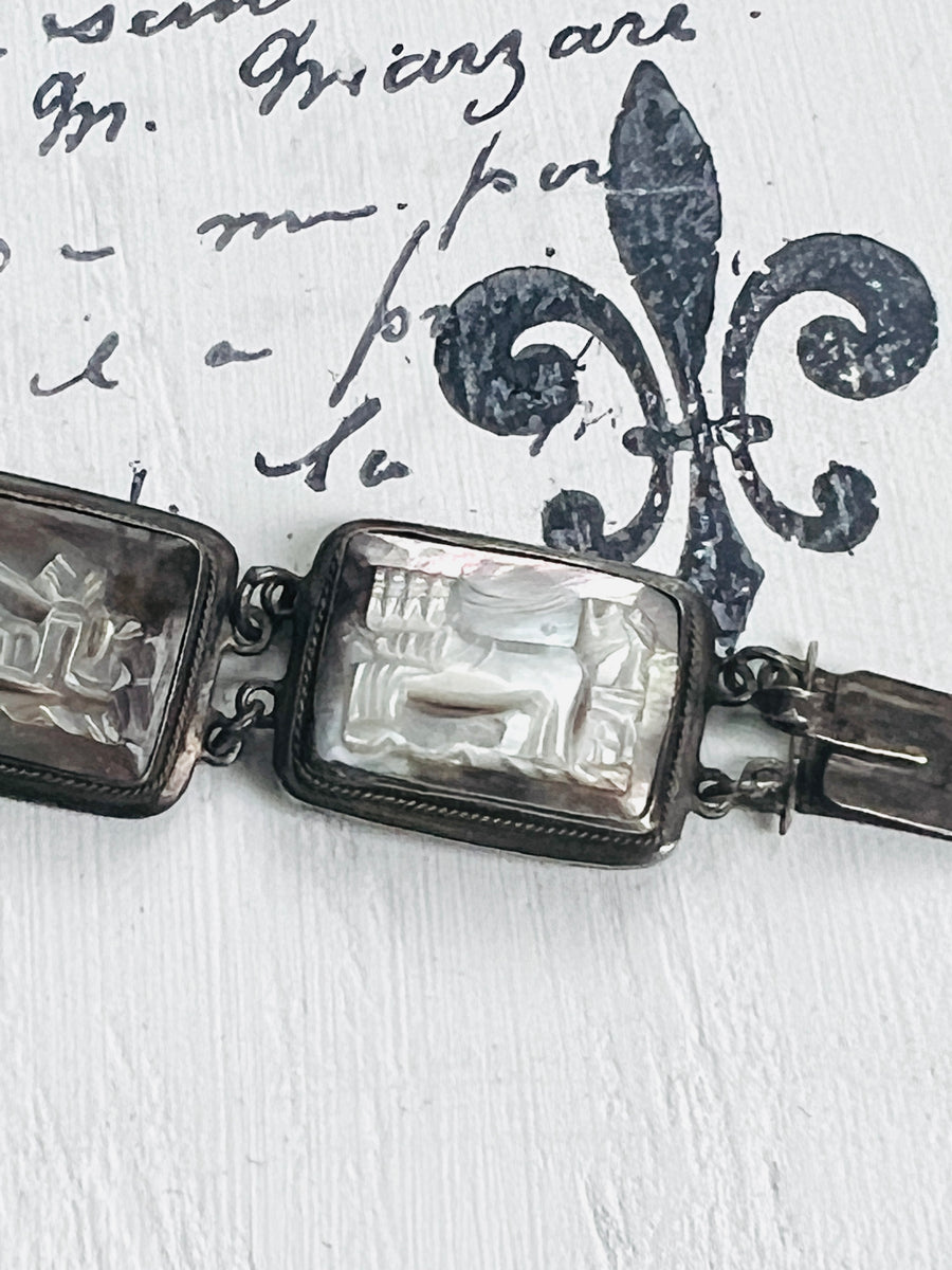 Sterling Silver Panel Bracelet