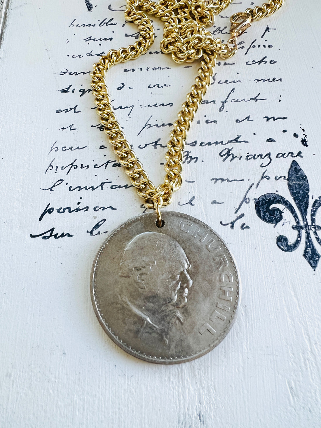 Winston Churchill Coin Necklace