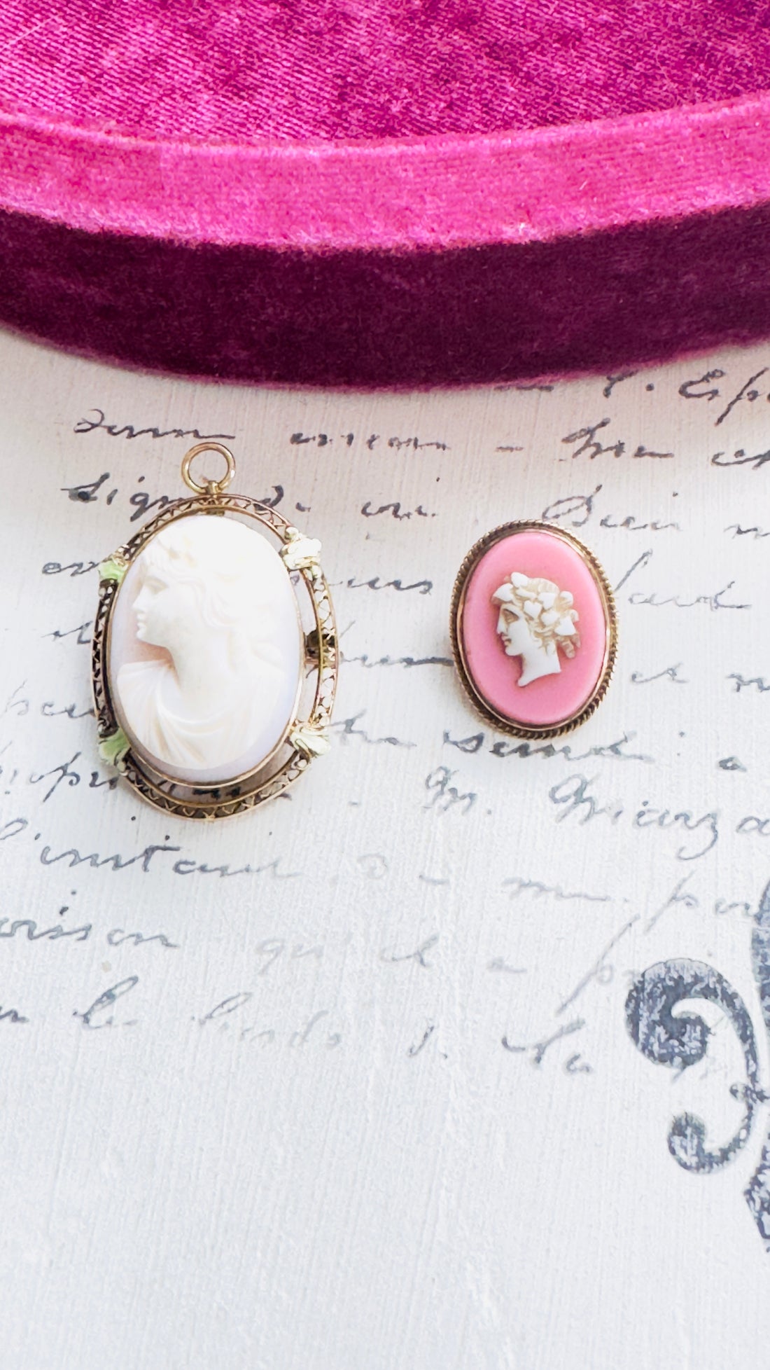 14k Pink Cameo