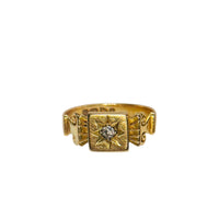 Victorian 18k gold diamond ring