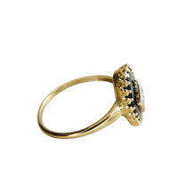 10k Gold Black Onyx Diamond Ring