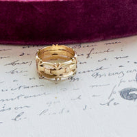 14k Gold Modern Chunky Ring