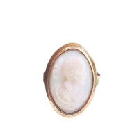 14k gold cameo ring
