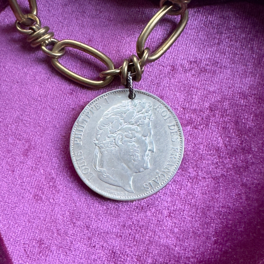 Louise Philippe 1 Sterling Silver Coin