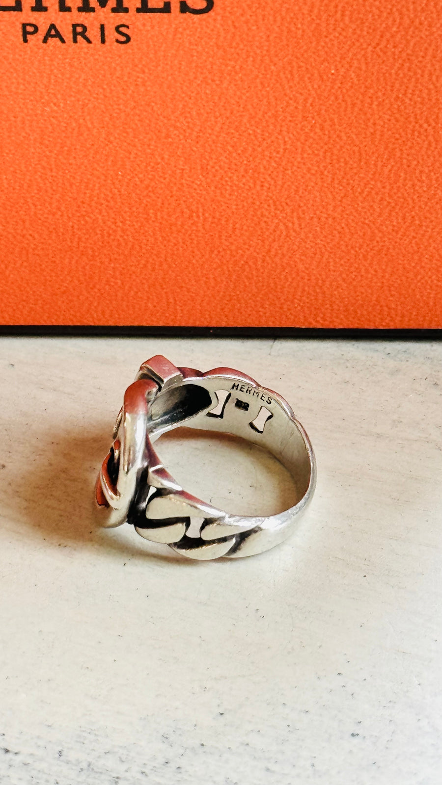 Hermès silver ring