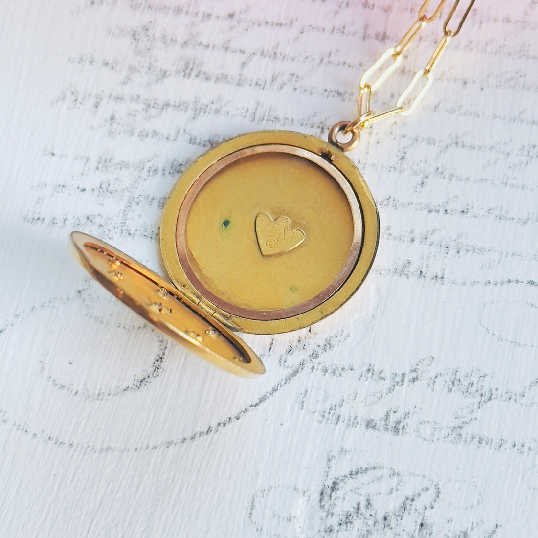 Antique Gold Photo Locket