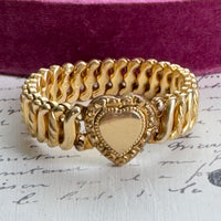 Vintage Carmen D.F.B. Co. Sweetheart Expansion Heart Bracelet