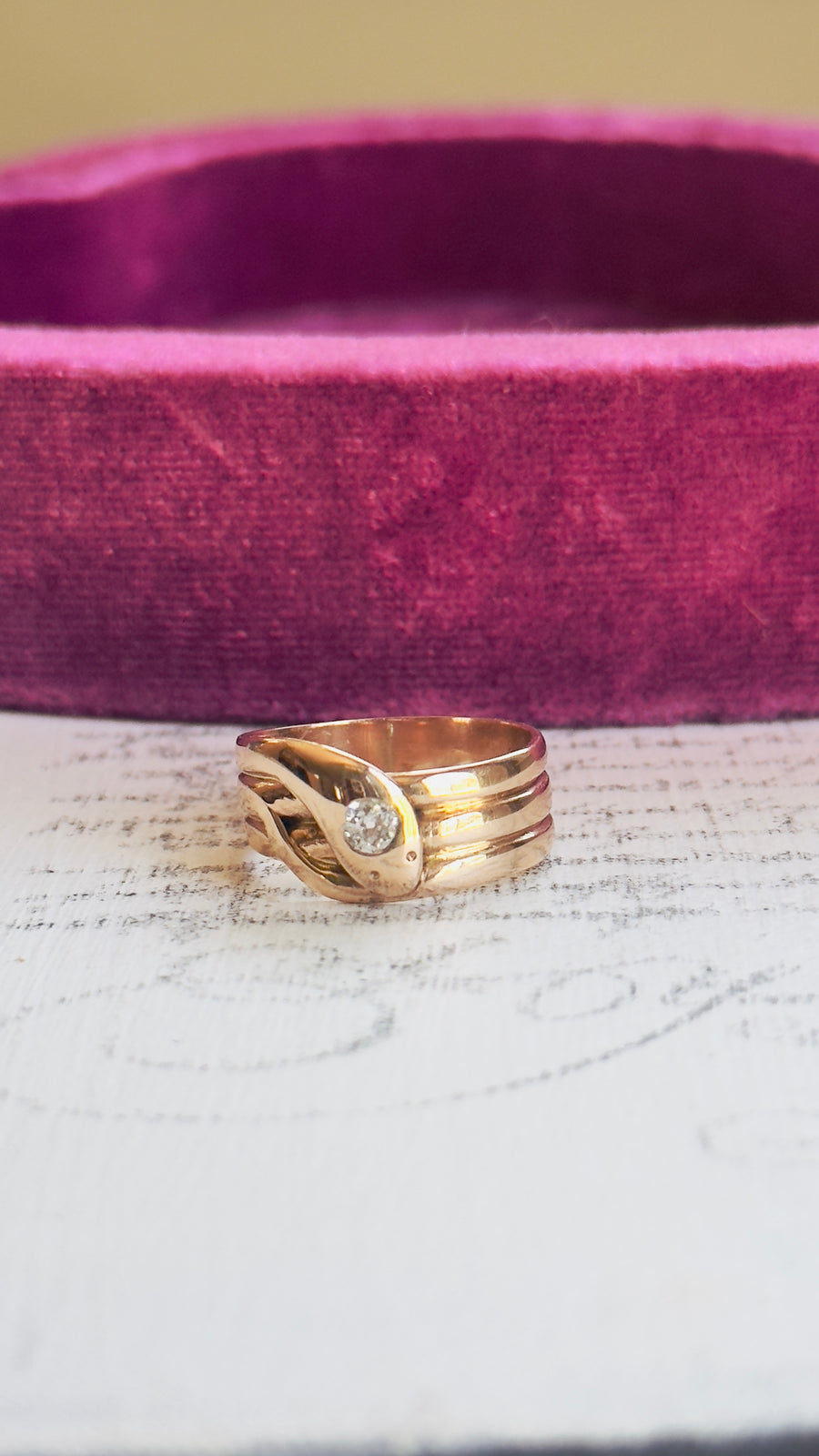 triple coil snake ring