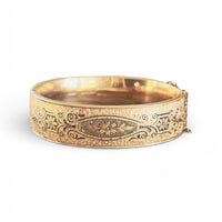 Winard Taille d’Épargne Gold-Filled Hinged Bangle Bracelet