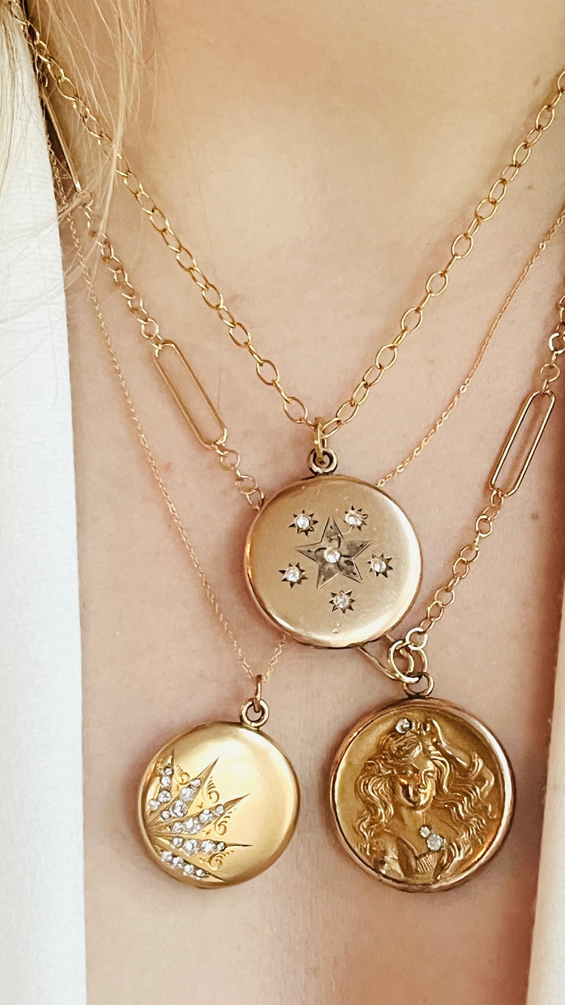 Shop our collection of Antique Lockets at hipV Modern Vintage Jewelry